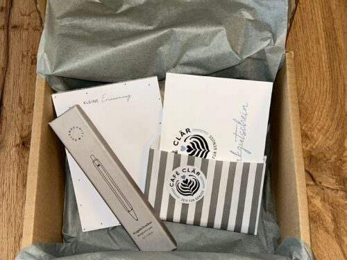 Bundle Stift und Gutschein